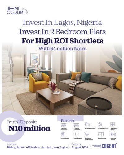 2 Bedroom Apartment in Surulere