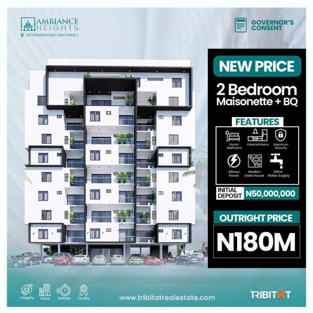 2 Bedroom massionette Duplex with BQ-1