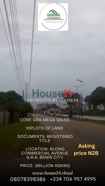 10 Plots of Land Mega Sales in Benin City-1